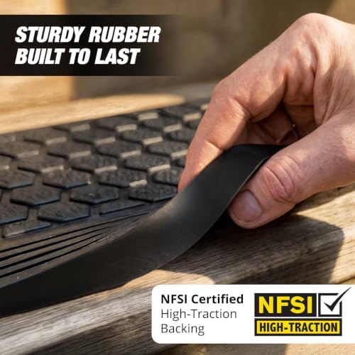 Rubber Stair Treads Outdoor 30" x 10" 6-Pack - Image 4