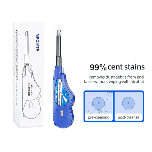 Fiber Optic Cleaner for MTP/MPO Connector, Over 500 Times Cleans, Fiber Endface - Image 8