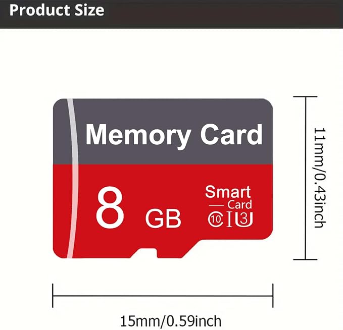 2 Pack Memory Card 8GB with Adapter, High Speed TF Card, UHS-I C10 A1 Memory TF - Image 8