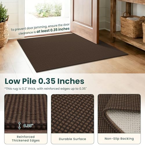 KOZYFLY Runners for Hallways 2x5 ft Washable Kitchen Runner Non Slip Rubber - Image 4