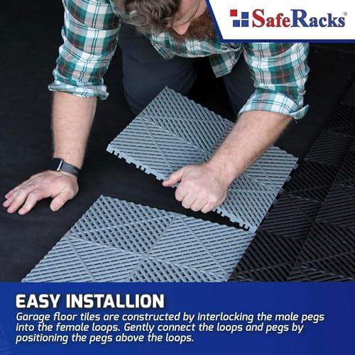 SafeRacks Vented Interlocking Garage Floor Tiles - Image 5