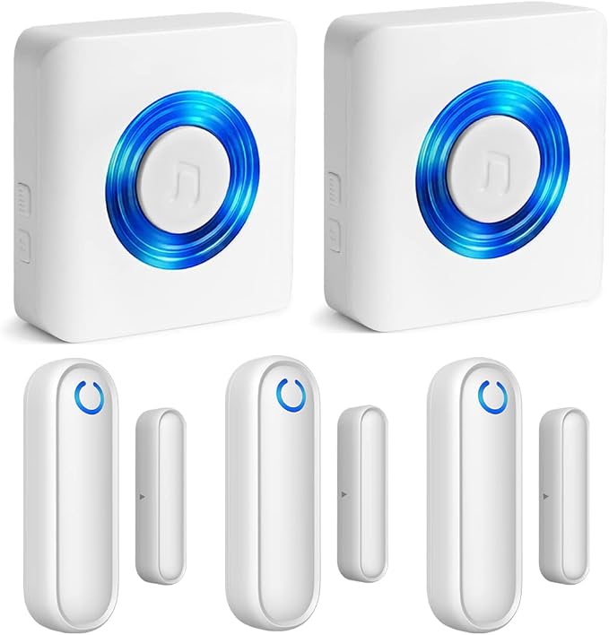 Caregiver Pager Door Alarms for Dementia Patients/Kids Safety/Home Security by Smartconvenientandsafe