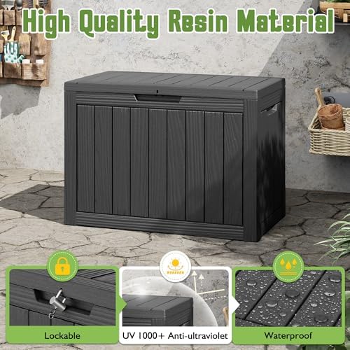 KAMABOKO Outdoor Storage Box, 55 Gallon Deck Box Outdoor Waterproof Patio - Image 3
