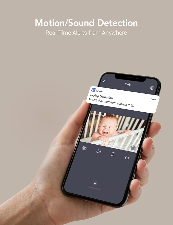 nooie 2K Baby Monitor, Baby Camera Monitor - Image 4