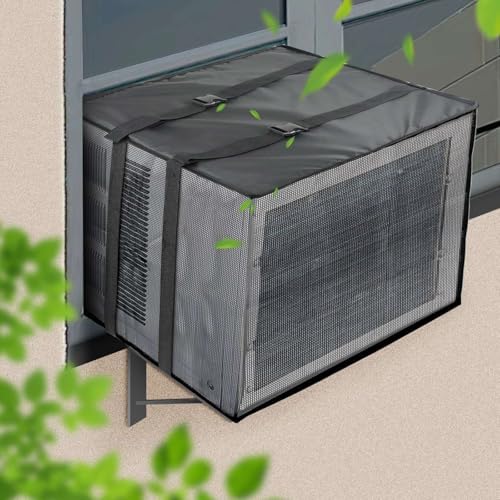 Demao Mesh Air Conditioner Cover, Bugs Rain Dirt Resistant Sturdy AC Covers by Demao