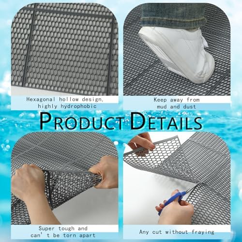Tondiamo Pool Mats Non Slip Drainage Floor Pool Deck Mats, 3X 50 Ft - Image 3