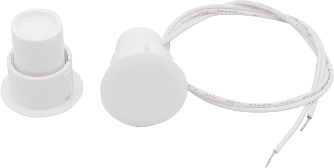 2PCS Recessed Wired Security Window Door Contact Sensor, Normally Closed NC - Image 5