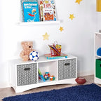 Black Foldable Storage Cubes Bins, Fabric Storage Box Cubes Organizer Baskets - Image 5
