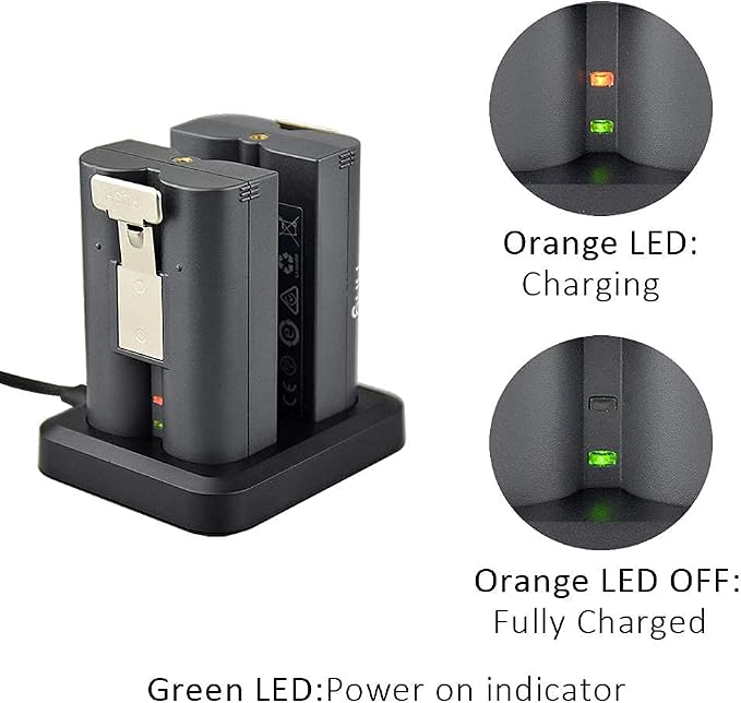Battery Charger for Ring Rechargeable Battery, Dual Ring Battery Charger - Image 3