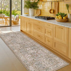 2x8 Moss Green Washable Runner Rug by HazoHaus