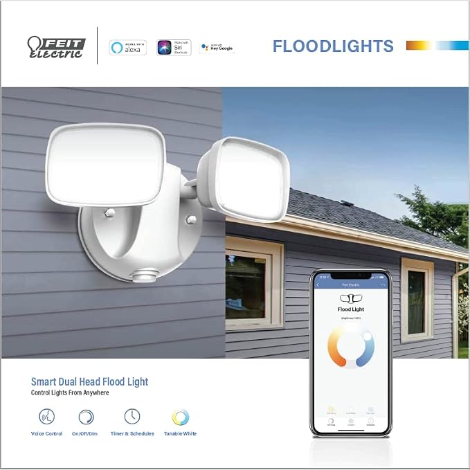 Smart WiFi Dual Head LED Flood Light - Image 9