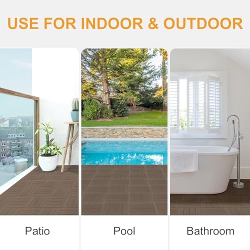 VINGLI Interlocking Deck Tiles, Anti-Slip Plastic Tiles - Image 3