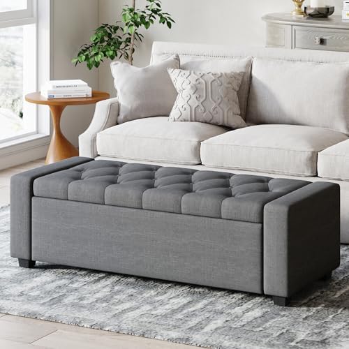 Storage Ottoman Bench, Large Entryway Ottoman by Atrtivoent