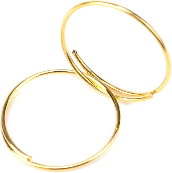 500PCS Stainless Steel Bright Gold Chandelier Split Rings, 0.51inch Diameter - Image 3
