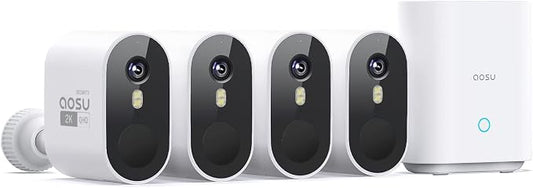 aosu Security Cameras Outdoor Wireless, 166° Ultra-Wide-Angle, Battery Powered by AOSUSecurityOffical