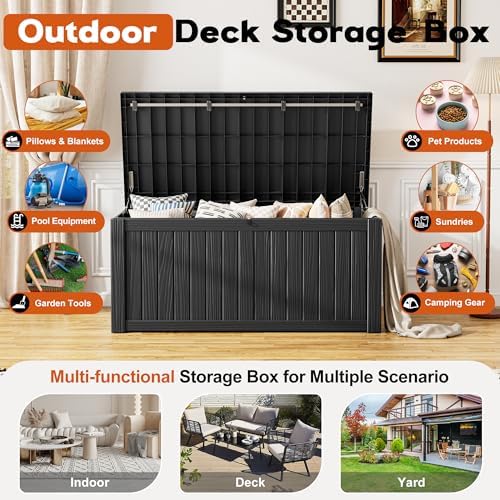 Outdoor Storage Deck Boxes Waterproof, Waterproof and UV Resistant Outdoor - Image 3