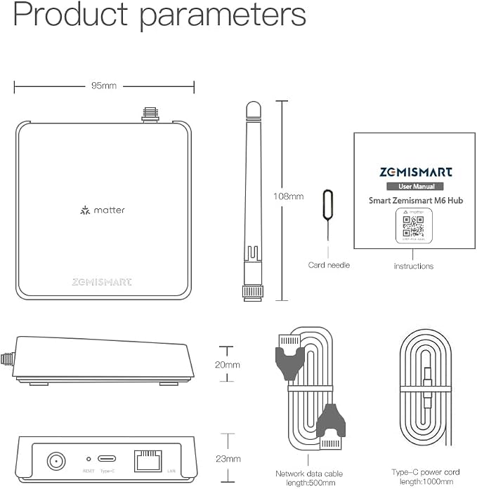 Matter Smart Home Hub M6, Matter & Zigbee Gateway - Image 8