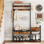 HOOBRO Hall Tree with Bench, Shoe and Coat Rack - Image 2