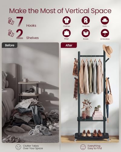 VASAGLE Freestanding Coat Rack - Image 3