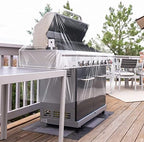 Hoolerry 60 Inch Clear BBQ Grill Barbecue Cover - Image 4