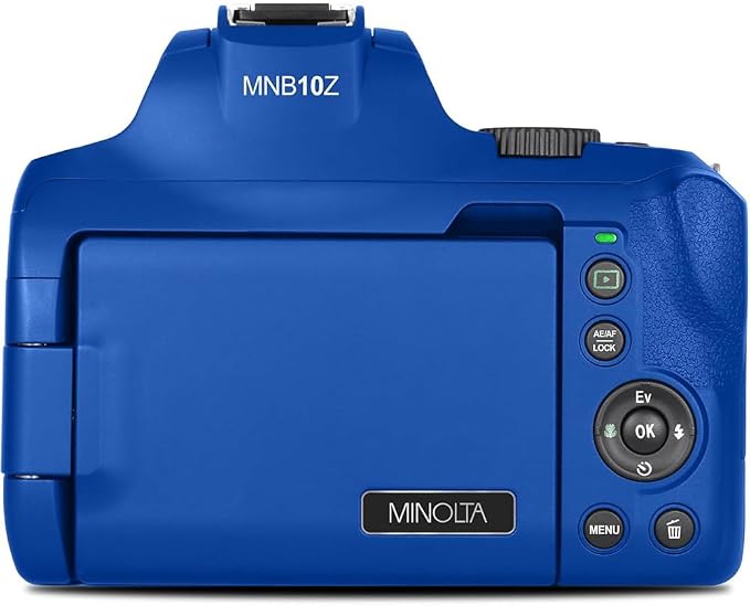 Minolta 64MP Auto Focus Digital Camera 10x Optical Zoom 4K Ultra HD Video Blue - Image 6