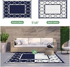 GENIMO Outdoor Rug, Waterproof Plastic Rugs - Image 4