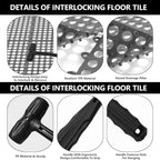 30 Pack Drainage Interlocking Tiles, Modular Interlocking Floor Tiles - Image 4