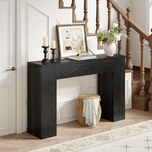 Epecoya Black 43-Inch Wood Console Table - Image 4