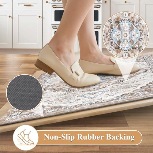Ileading Anti Fatigue Kitchen Rugs Sets of 2 Cushioned Kitchen Mats - Image 4
