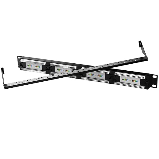 AMPCOM Premium Series CAT5/5e 24 Ports Patch Panel, Rack Mount - Image 8