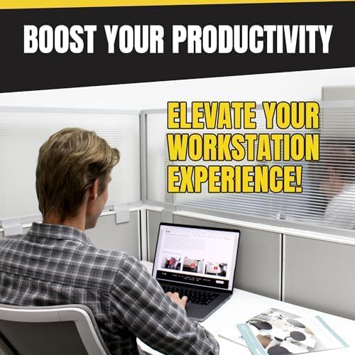 OBEX Screen Extender Polycarbonate Desk Privacy Panel & Divider for Office Cubicle, 24" x 72", Translucent