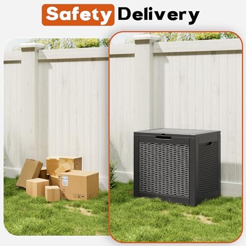 Outdoor Storage Box, Resin Deck Boxes Indoor and outdoor, Waterproof Storage - Image 6