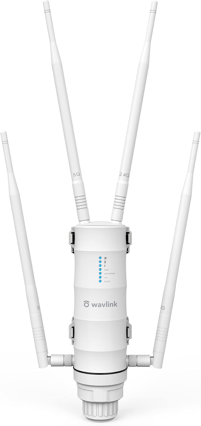 WAVLINK AC1200 Outdoor WiFi Extender, Weatherproof Dual Band Outdoor Access by WAVLINK%C2%AE