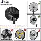 Bitubi Wall Mount Fan Cover, Waterproof Outdoor Fan Covers, Compatible - Image 3