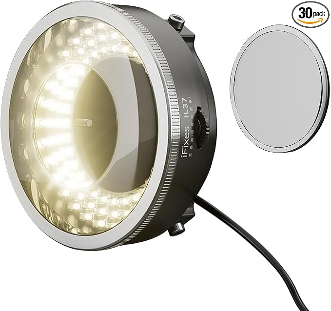 Microscope Polarized 96-LED Ring Light Anti Glare Microscope Lamp Illuminator by DIYPHONE