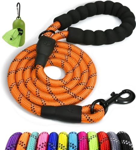 Taglory Rope Dog Leash for Medium Large Dogs, 5 FT Padded Handle by Taglory