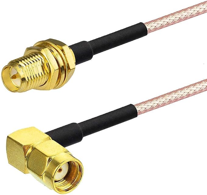 Bingfu WiFi Antenna Extension Cable RP-SMA Male Right Angle to RP-SMA Female - Image 8