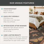 Boho Brown Round Rug 5ft, Soft Washable Throw Carpet - Image 6