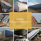 GUARD SHIELD Heavy Duty Tarp 12x20 Feet Silver Multi Purpose Thick Waterproof - Image 6