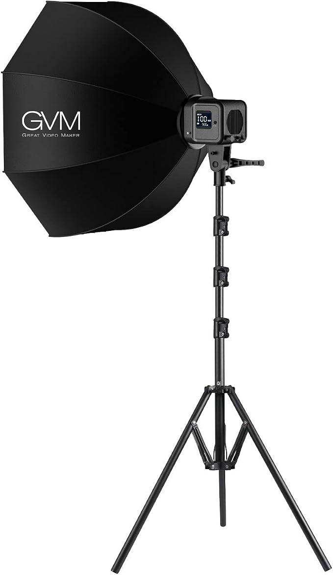 GVM SD80S 80W COB Video Light Kit, 5600K Continuous Lighting by GVMGreatVideoMaker