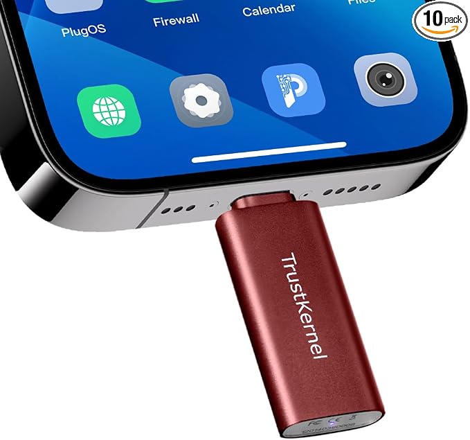 PlugMate Thumb-Sized Secure Computing Stick, Custom Android 14 PlugOS Built-in by TrustKernel