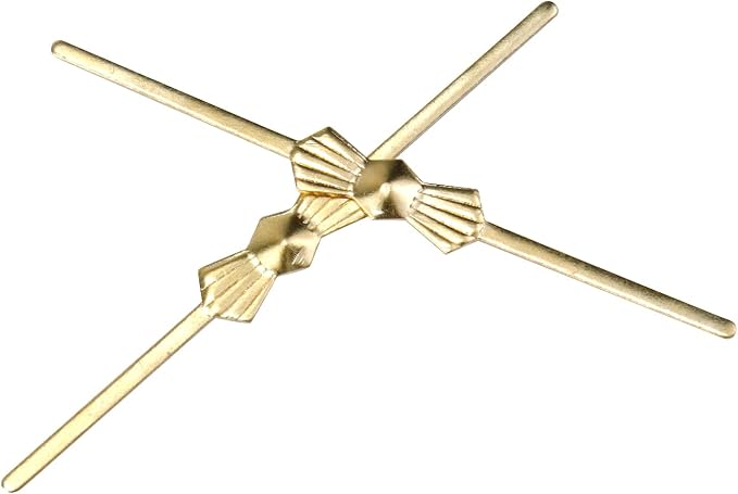 500PCS Metal Bright Gold Chandelier Crystal Clips, 1.57inch Total Length - Image 3