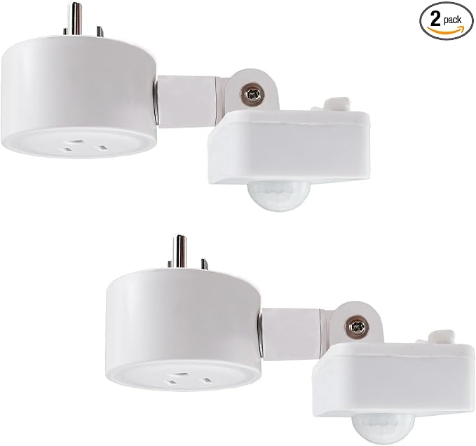 Motion Sensor Switch Indoor Plug in Motion Sensor Light Sockets Adjustable by Taigeguang