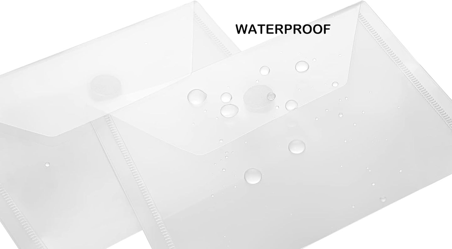 4x6 Plastic Envelopes Hook Loop Closure Coupon Receipt Storage Holder 80 Pack (80 pack)