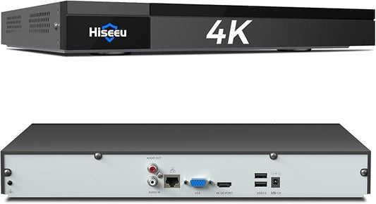 Hiseeu 4K 32 Channel PoE NVR Network Video Recorder by Hiseeu
