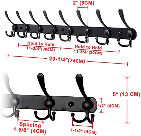 Dseap Coat Rack Wall Mount - Image 5