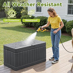 Devoko 78 Gallon Deck Box, Waterproof Resin Outdoor Storage Box - Image 7