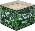 St. Patrick's Day Lucky Clover Fabric Shoe Organizer by Mintoprints