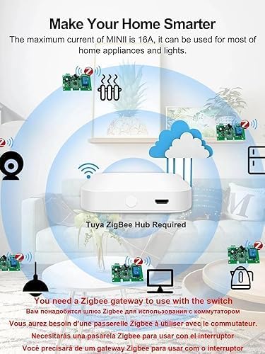Zigbee 1CH DC 7-32V USB 5V Relay Smart Switch Module， Wireless APP Remote - Image 6
