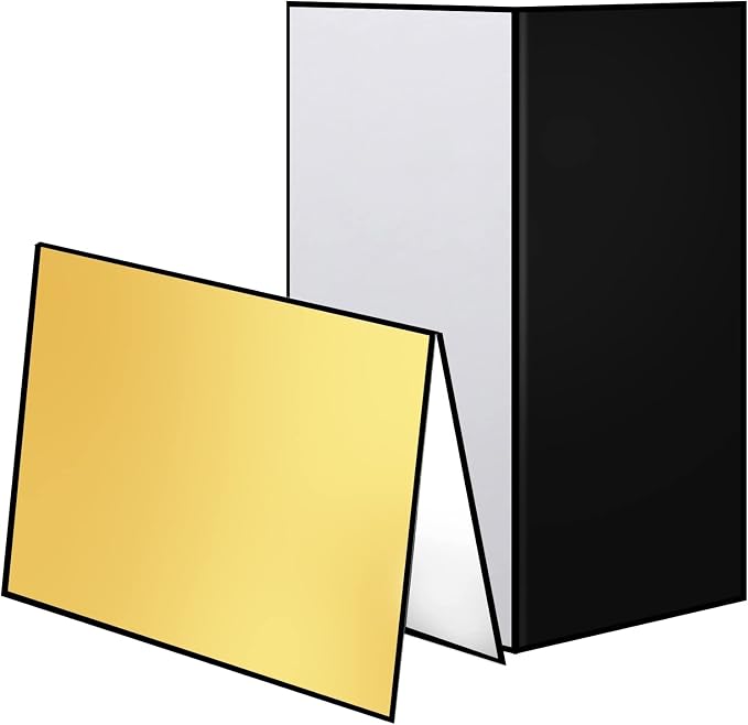 2PCS 4 in 1 12"x8" Photography Light Reflector Cardboard, A4 Paper Folding - Image 4